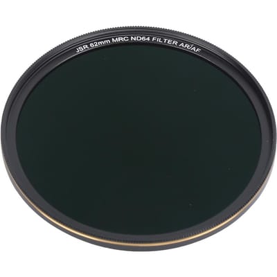Junestar ND MRC ND64 Ultradunne Dimlensfilter Waterdicht voor SLR Systeemcamera(67mm 2.6in 62mm
