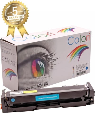 Colori huismerk toner geschikt voor Canon 054H 054 cyan voor I-Sensys LBP-620C LBP-621 LBP-621CW LBP-623 LBP-623CW MF-640 MF-641 MF-641CW MF-643 MF-643CDW MF-645 MF-645CX