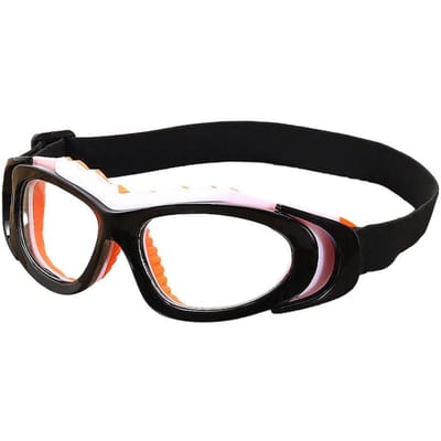 Oogbeschermende Sportbril Optisch Montuur Verstelbare Basketbalbril Fietsen Schokbestendigheid Voetbalbril black
