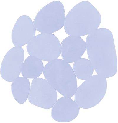 Antislipmat voor badkamer of douche, 4 stuks, doorzichtig