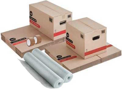 Verhuisdozen Set - Verhuisbenodigdheden Verpakking - Spullen Inpakken - Dubbele Golfkarton - 24 Stuks - Bruin