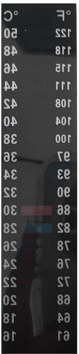 Temperatuur Plakstrips - Lcd Display Sticker - Milieu Bewaken - Snelle Reactie Sensor - 2.5 Centimeter Lengte - Uniek Kenmerk