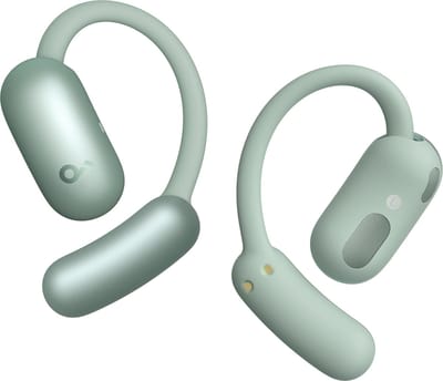 soundcore AeroFit 2 van Anker - Open-ear hoofdtelefoon - Aanpasbare oorhaak - Stevige grip - Diepe bas - Hi-Res draadloze audio - 42 uur speeltijd - Bluetooth 5.4 - Draadloos opladen - IP55 - Heldere oproepen