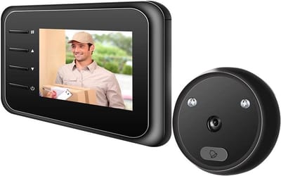 Deurcamera met Monitor - Kijkgaatje Camera - Veilig Huis - Nachtzicht Functie - 2.4 Inch Scherm - Zilver