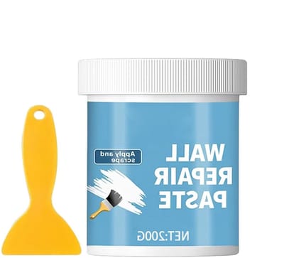 Gipsplaatreparatiepasta - Muurherstelkit - Wanden Glad Maken - Waterdichte Beschermlaag - 200 g - Wit
