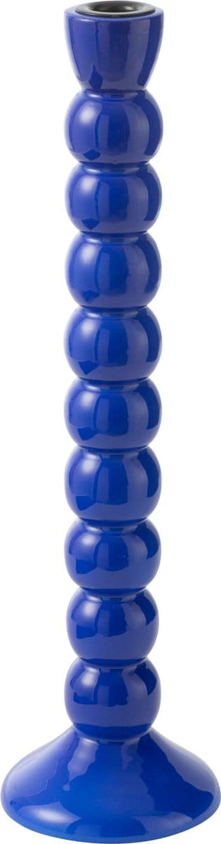 J-Line kandelaar - hout - blauw