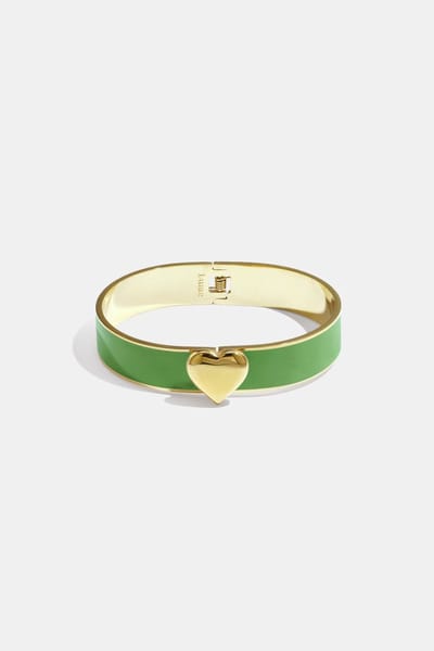 Goudlief Armband in diverse kleuren met hart detail - 1,3 cm - Roestvrijstaal - Verkleurt niet
