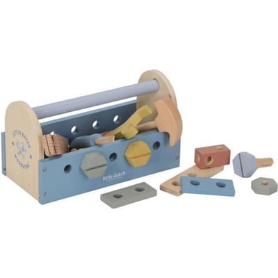 Little Dutch - Gereedschapskist FSC Baby- en peuterspeelgoed Badspeelgoed Houten speelgoed