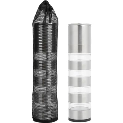 Kruidenpotjesset Specerijenflesjes Molen Condimentdispenser voor Buiten Kamperen gray