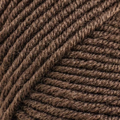 Brei-Haakgaren Luca-s - Supersoft 100% Merino - 14 - Dark Brown - DonkerBruin - bol van 50 gram