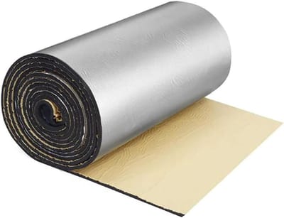 Isolatie Rol - Geluidsisolatie Schuim - Huis Isoleren - Zelfklevende Achterkant - 1 x 10 Meter - Aluminium