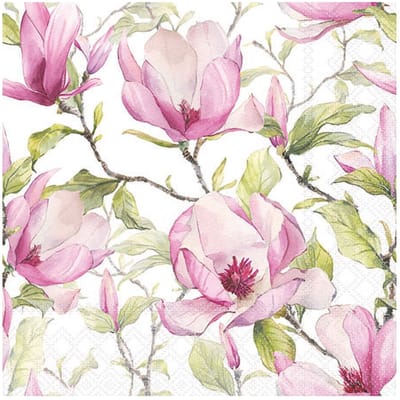 Ambiente - Servetten - Blooming Magnolia - 33 x 33 cm