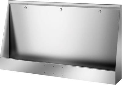 LP staand urinoir L.1800 toevoer achteraan RVS 304 mat gepol