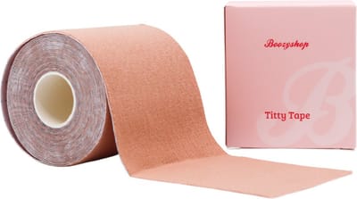 Boozyshop ® Titty Tape - Boob Tape 5 meter - Borst Tape Huidskleur - Boobtape - 7,5 cm Breed - Geschikt voor elke Cupmaat - Huidvriendelijk, elastisch en comfortabel