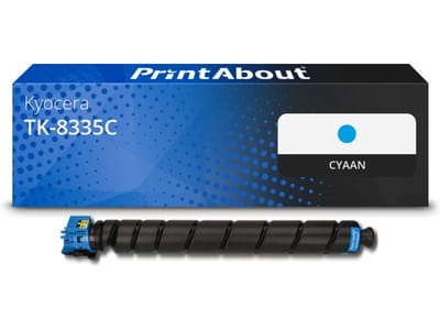PrintAbout huismerk Toner TK-8335C Cyaan Geschikt voor Kyocera