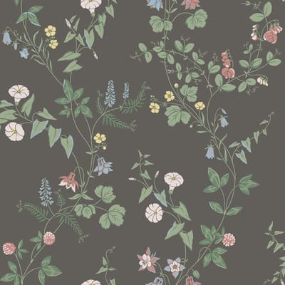 Boråstapeter Vliesbehang 7679 - Falsterbo III - Botanisch Grijs - 53cm x 10.05m