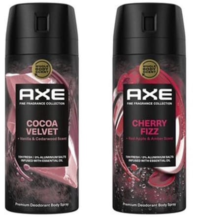AXE Fine Fragrance Deo Spray - Cherry Fizz & Cocoa Velvet