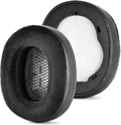 Vervangende Oorkussens van Stof en Geheugenfoam voor JBL E65, LIVE650BTNC en LIVE660 BTNC Hoofdtelefoons (Zwart)