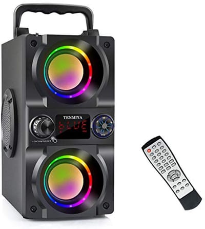 Draagbare Bluetooth-luidspreker met kleurenverlichting en krachtige bas - 40W geluidssysteem voor thuis en buiten
