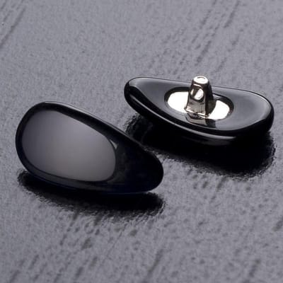 Modieuze Neuspads voor Brillen, Vervangbare Neuspadset voor Brillen, Comfortabele Brilaccessoires, Universele Pasvorm, Meerdere Kleuren 1 Pair zwart