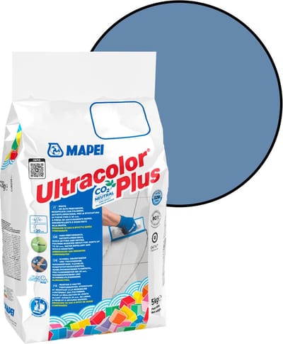 MAPEI Ultracolor Plus Voegmortel - Waterafstotend & Schimmelwerend - Kleur 168 Cerulean - 5 kg
