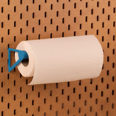 Rollenhouder voor Ikea Skadis pegboard - Groen - Universeel - Ideaal voor keukenrol, spoelen en folie
