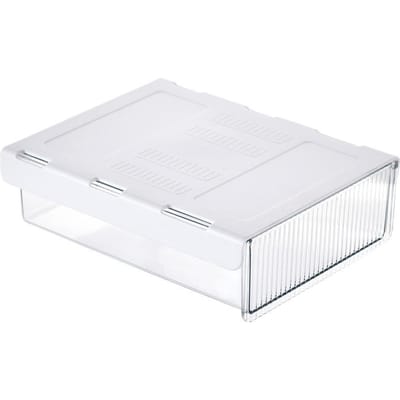 Opberglades voor onder het bureau Gemonteerde bureaulade Bevestigbare uitschuifbare lade Zelfklevende lade voor onder het bureau 17*21cm wit