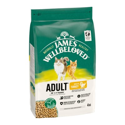 James Wellbeloved Adult Cat Hypoallergenic Kalkoen & Rijst - 4 kg