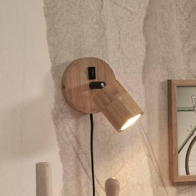GOOD&MOJO Wandlamp Java - Bamboe - Ø12cm - Binnen Modern