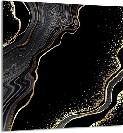 TMK ArtDeko 60x65 Serie - Glazen Beschermpaneel - 60x65 cm - Hittebestendig - Antibacterieel