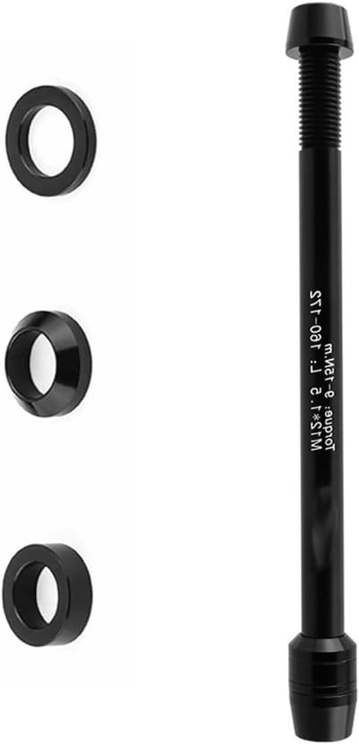 Thru Axle Adapter voor Fietstrainers, M12 x 1.5, 160-172 mm, Aluminium, Geschikt voor Fietsen en Roller Trainers