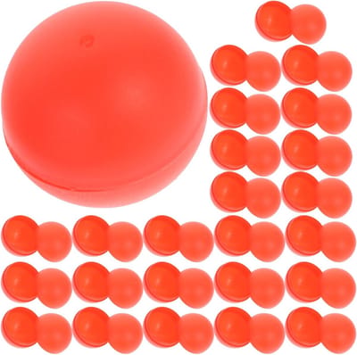 25 Gekleurde Pong Ballen/Tafeltennisballen 40mm voor Loterij, Feestjes en Spelletjes - Duurzaam Plastic