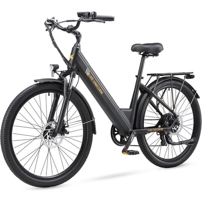 PURE UNICORN U2 Elektrische Fiets 27,5'' 750W Motor 48V12.8Ah Batterij 45km/u Max. Snelheid 60km Bereik Shimano 7-Speed zwart