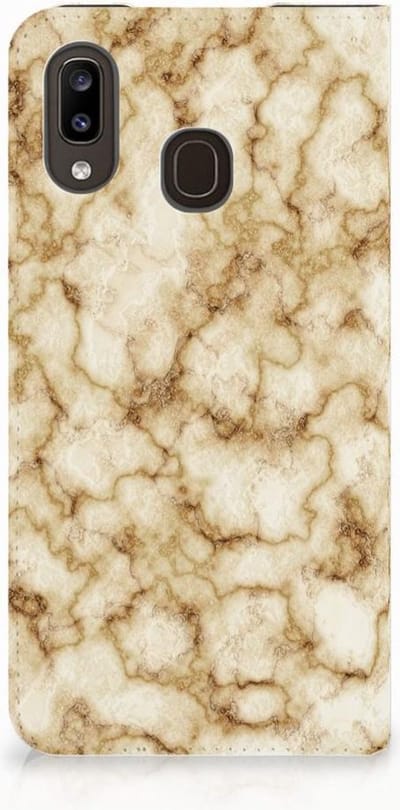 Samsung Galaxy A30 Standcase Marmer Goud