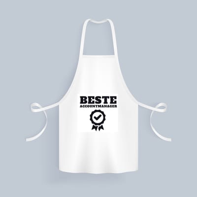 Akyol - beste accountmanager Keukenschort - Beste accountmanager - collega - welkom - afscheid - 82 bij 71 cm