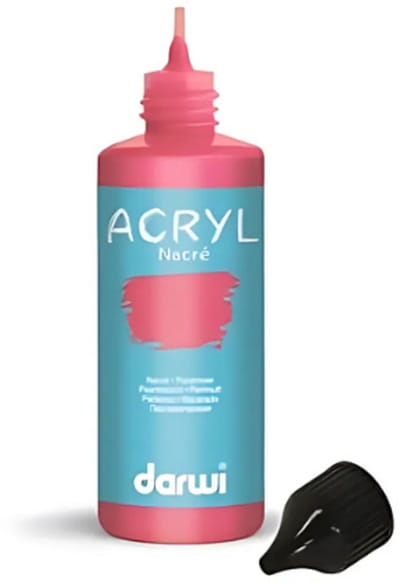 DARWI parelmoer acrylverf rood