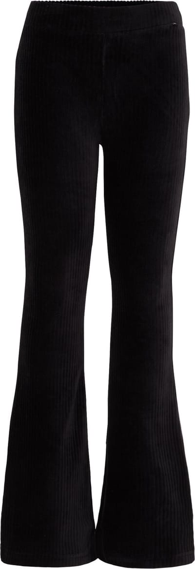 WE Fashion Meisjes velvet flared legging van ribstof