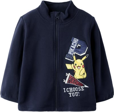NAME IT - NMMJOAKIM POKEMON FLEECE W ZIP SKY - Jongens - Vesten