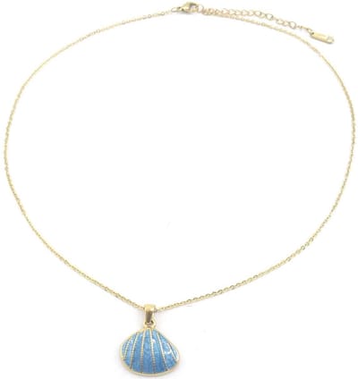 Ketting - sieraad - accessoire - RVS - verstelbaar - schelp - zee - strand - zomer - hip - trendy - tijdloos - cadeau - feest - dames - vrouwen - unisex