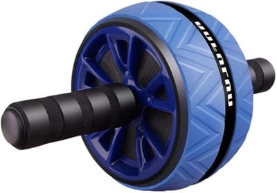 Buikspierroller - Ab roller - Core training - Stille werking - 90 mm diameter - Blauw