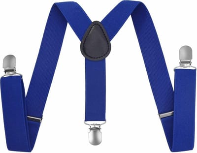 Fako Fashion® - Kinder Bretels - Effen - 65cm - Royal Blauw