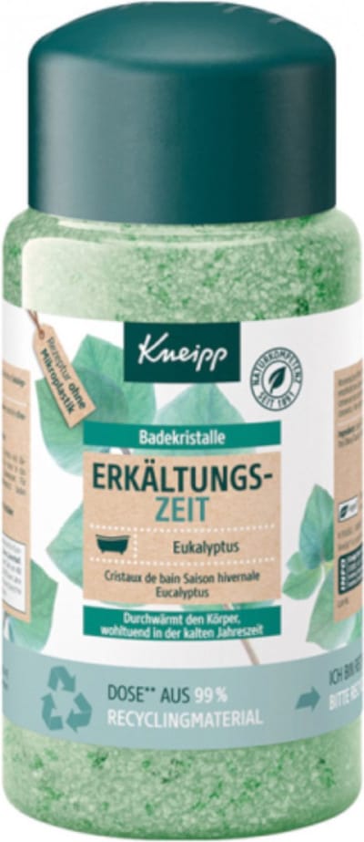 Kneipp Badzout Erkältungszeit - Eucalyptus - 600 gram - Eucalyptusbadzout - Essentiële eucalyptusolie