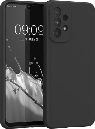 kwmobile telefoonhoesje geschikt voor Samsung Galaxy A33 5G - Hoesje met siliconen coating - Smartphone case in zwart