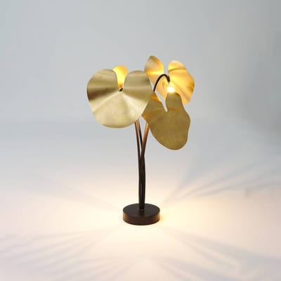 Holländer LED tafellamp Controversia met dimmer, goud
