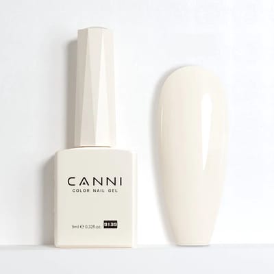 Canni UV Gellak Gebroken Wit - 9 ml - Gellak Wit - Witte Gellak - Gellac Wit - Gellak Kleuren - Canni Gellak - Gellak Nagellak