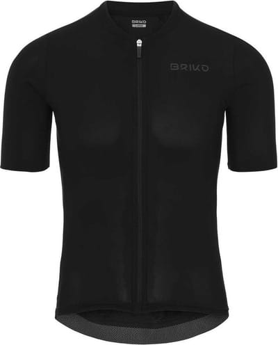 Briko Racing Korte Mouw Wielertrui Zwart L Man