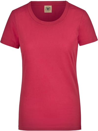 Dames T-shirt James & Nicholson Vintage Shirt Roze - XS