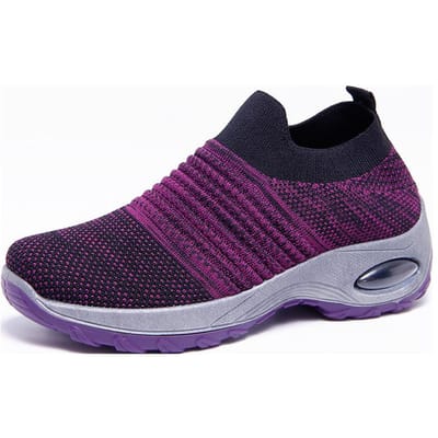 Zomer Nieuwe Vrije Tijd Sport Damesschoenen Ademend en Comfortabel Bergbeklimmen Outdoorschoenen Luie Instapper voor Dames 42 black
