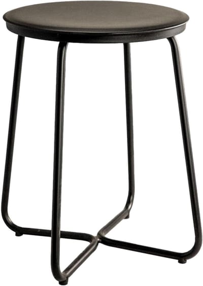 Badkamerkruk - Douche kruk - Badkamer Organisatie - Mat zwart oppervlak - 31 x 31 x 396 cm - Zwart