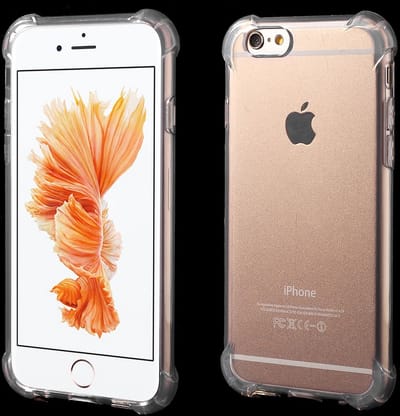Peachy Zeer stevig TPU hoesje geschikt voor iPhone 6 Plus 6s Plus Doorzichtige cover
